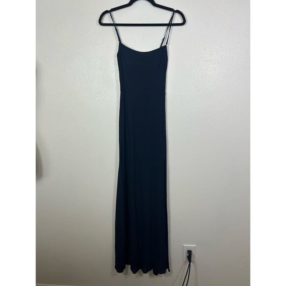 Reformation Ingrid Maxi Dress Navy Blue Sz 2 Formal Holiday New Years Wedding - Picture 4 of 10